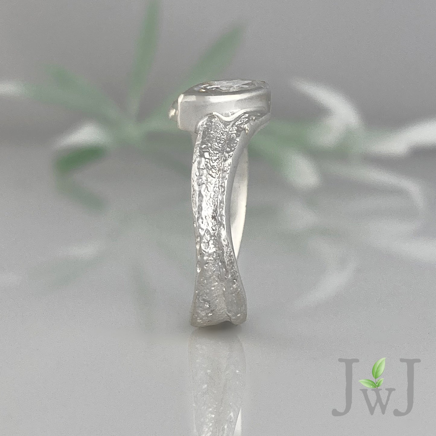 Melite Ancient Sands Wedding Ring Set Recycled Diamonds Eco Wedding Bands