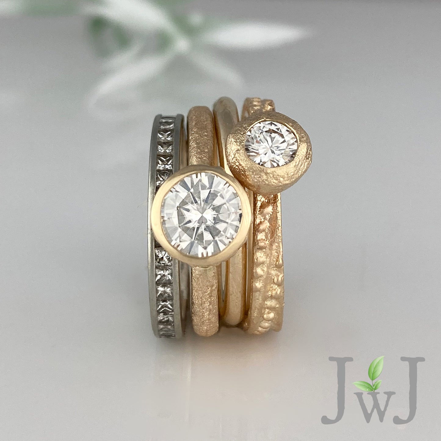 Erato Ancient Sands Engagement Ring Sandcast Enagement Ring Recycled Diamond Recycled Gold