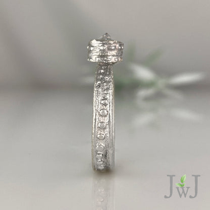 Aine Ancient Sands Engagement Ring Recycled Gold Recycled Diamonds Eco Jewellery