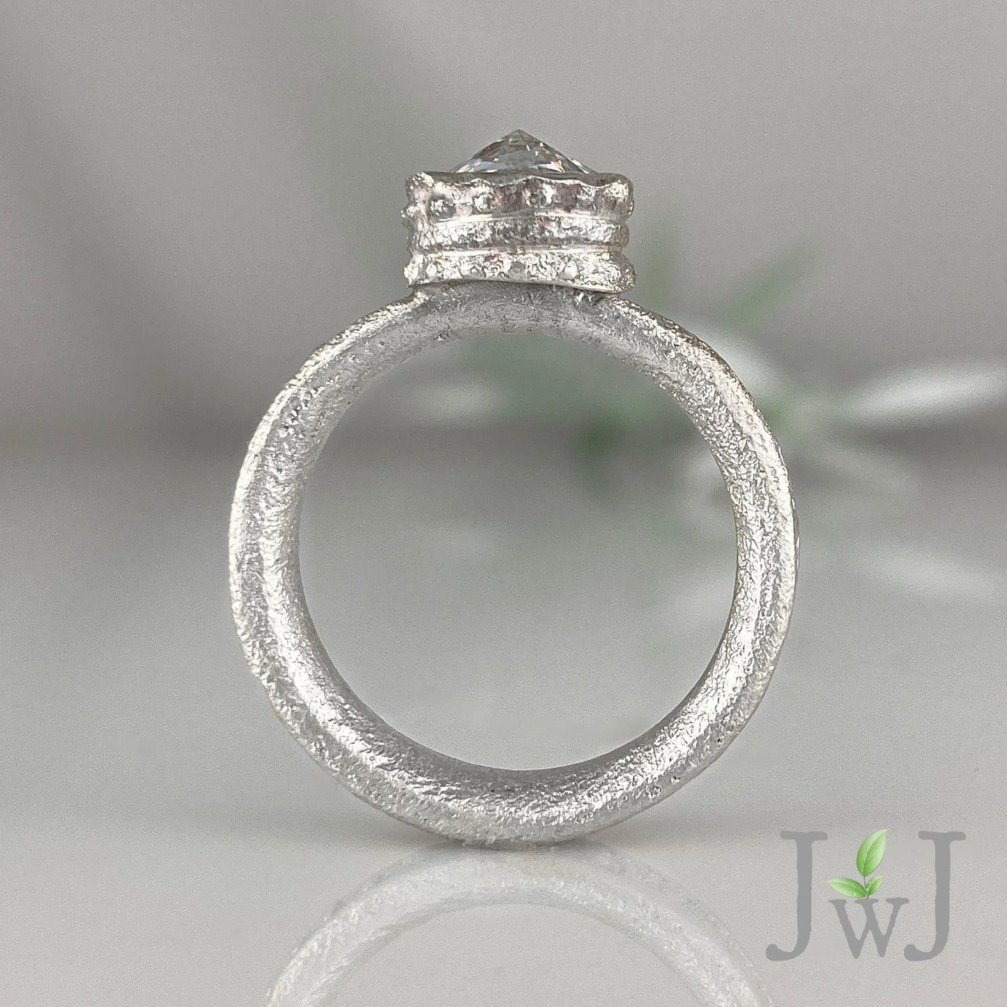 Aine Ancient Sands Engagement Ring Recycled Gold Recycled Diamonds Eco Jewellery