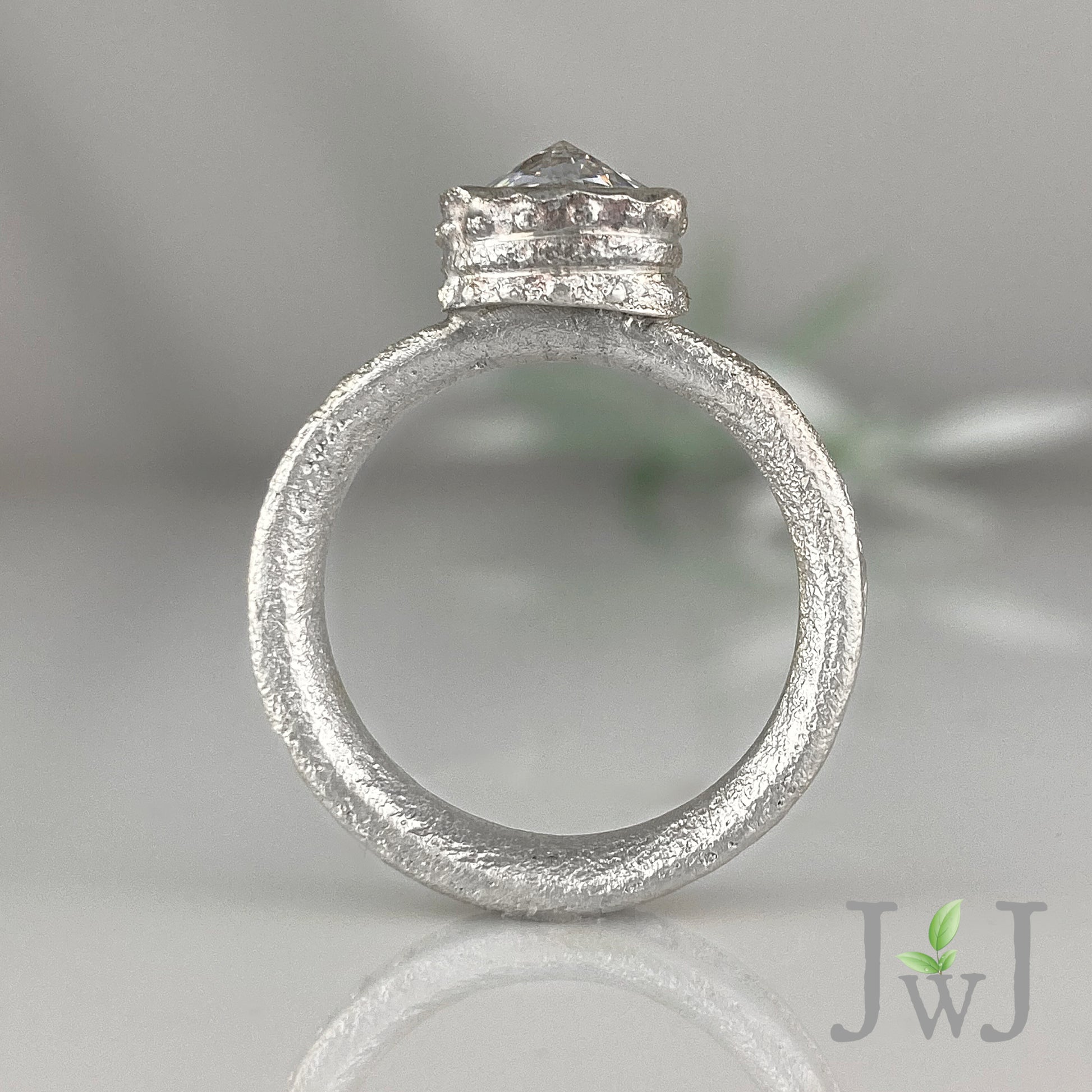 Aine Ancient Sands Engagement Ring Recycled Gold Recycled Diamonds Eco Jewellery