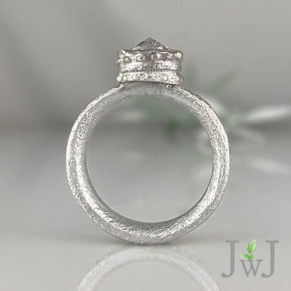 Aine Ancient Sands Engagement Ring Recycled Gold Recycled Diamonds Eco Jewellery