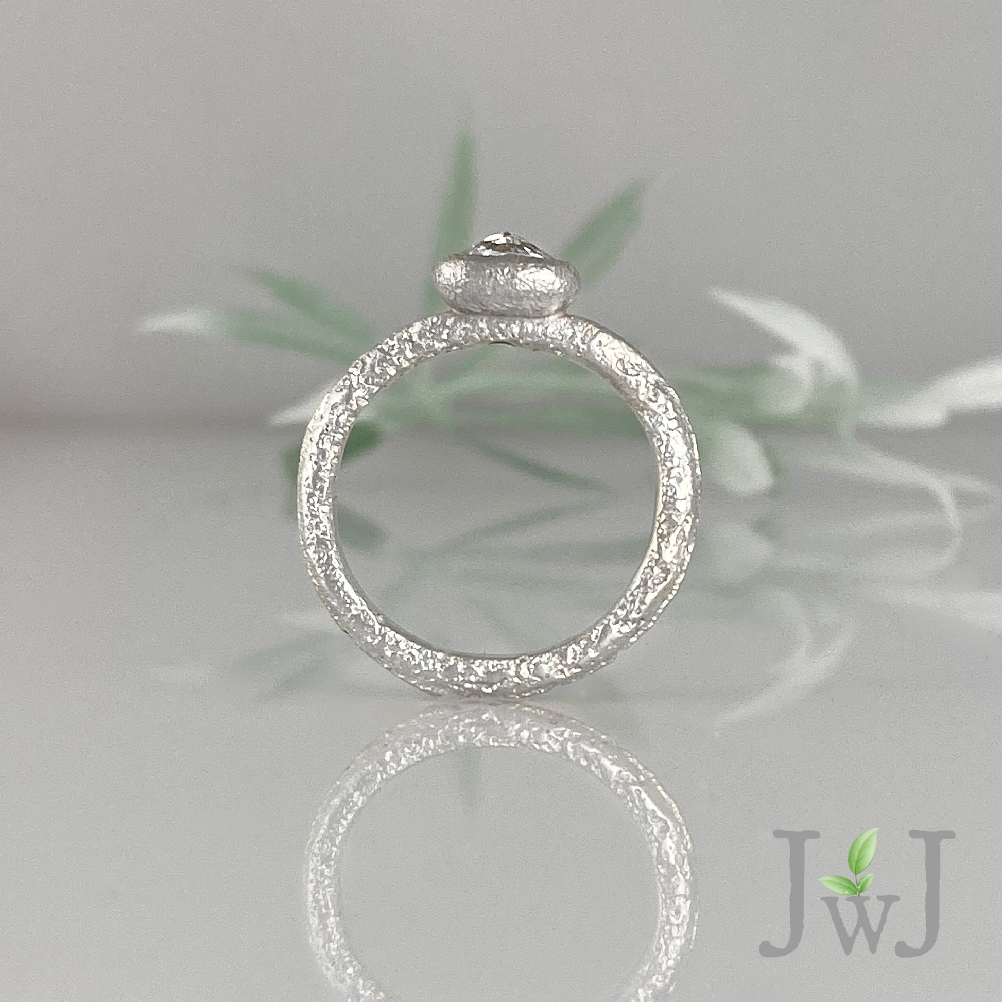 Eudore Ancient Sands Engagement Ring Recycled Diamonds Recycled Gold Eco Jewellery