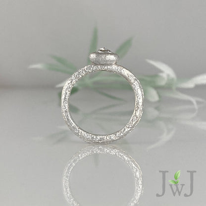 Eudore Ancient Sands Engagement Ring Recycled Diamonds Recycled Gold Eco Jewellery