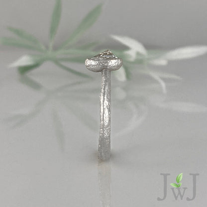 Eudore Ancient Sands Engagement Ring Recycled Diamonds Recycled Gold Eco Jewellery