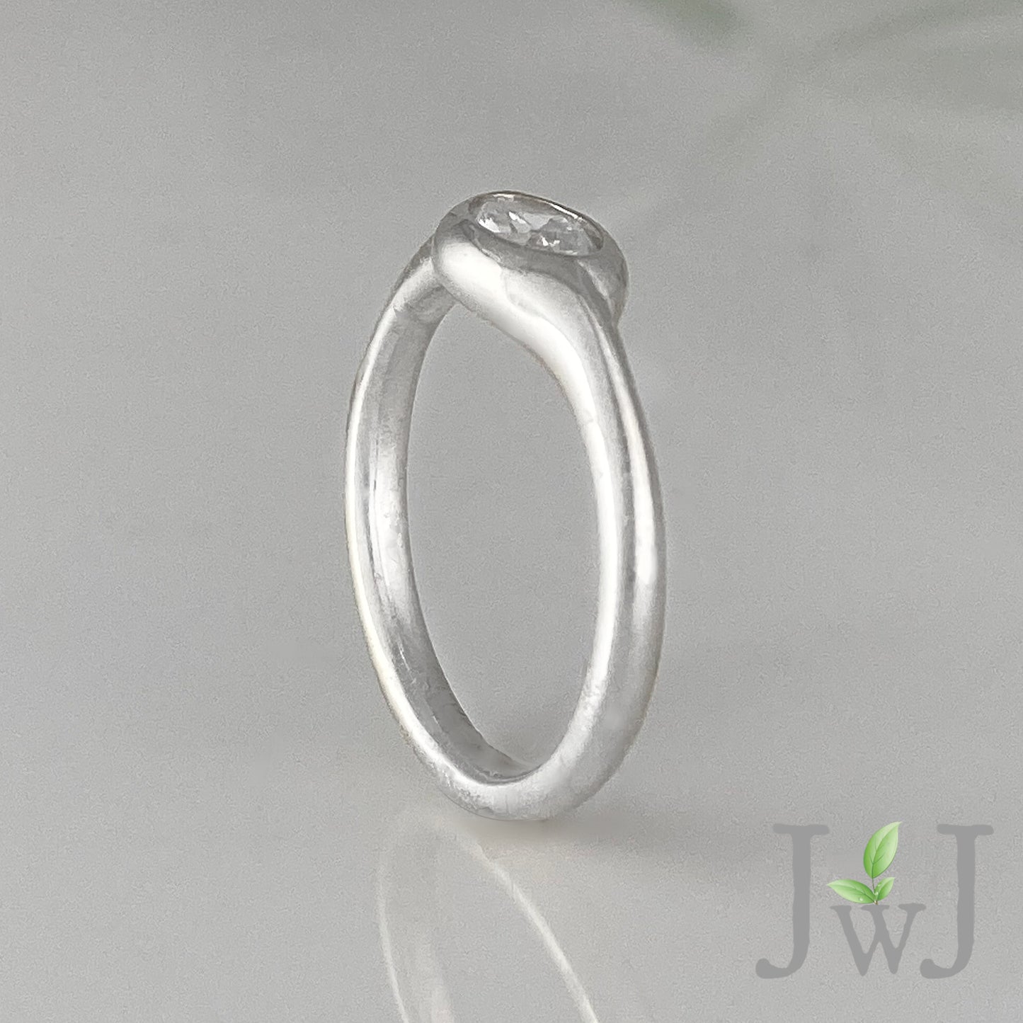 Galene Ancient Sands Engagement Ring Stacking Ring Recycled Diamond