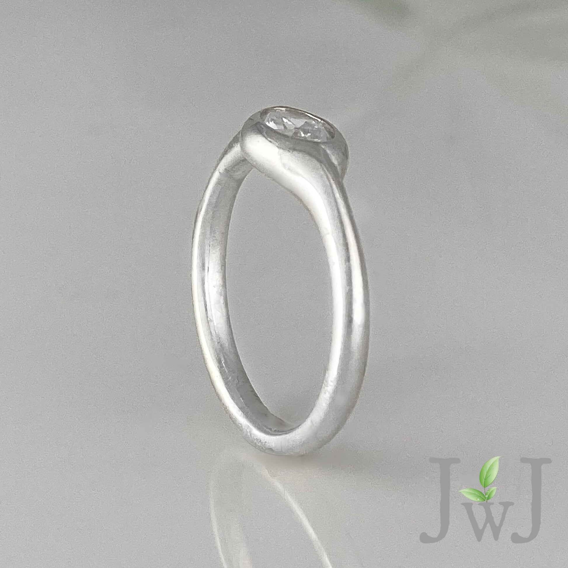 Galene Ancient Sands Engagement Ring Stacking Ring Recycled Diamond