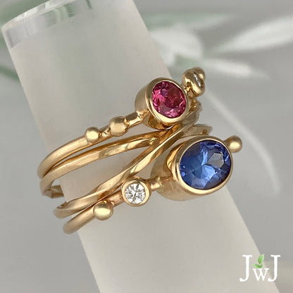 Juicy Gemstone Stacking Rings