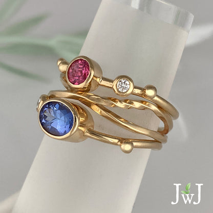 Juicy Gemstone Stacking Rings