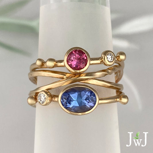 Juicy Gemstone Stacking Rings
