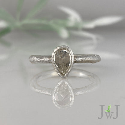 Thalia Ancient Sands Engagement Ring Recycled Diamonds Recycled Gold Eco Jewellery