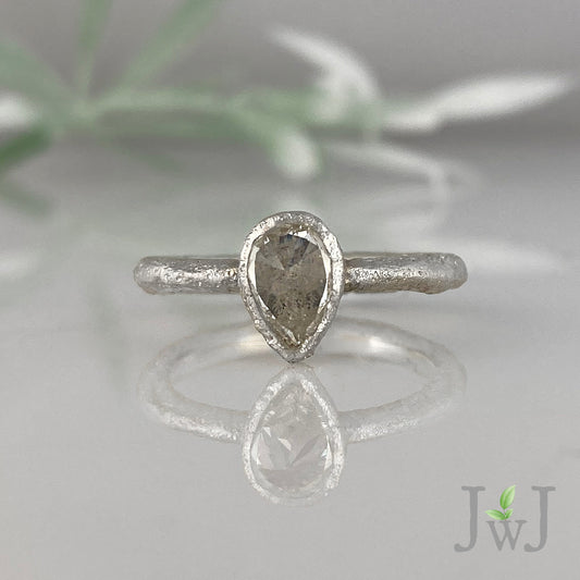 Thalia Ancient Sands Engagement Ring Recycled Diamonds Recycled Gold Eco Jewellery