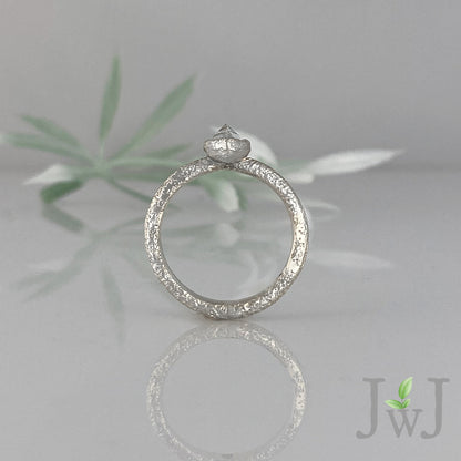 Thalia Ancient Sands Engagement Ring Recycled Diamonds Recycled Gold Eco Jewellery