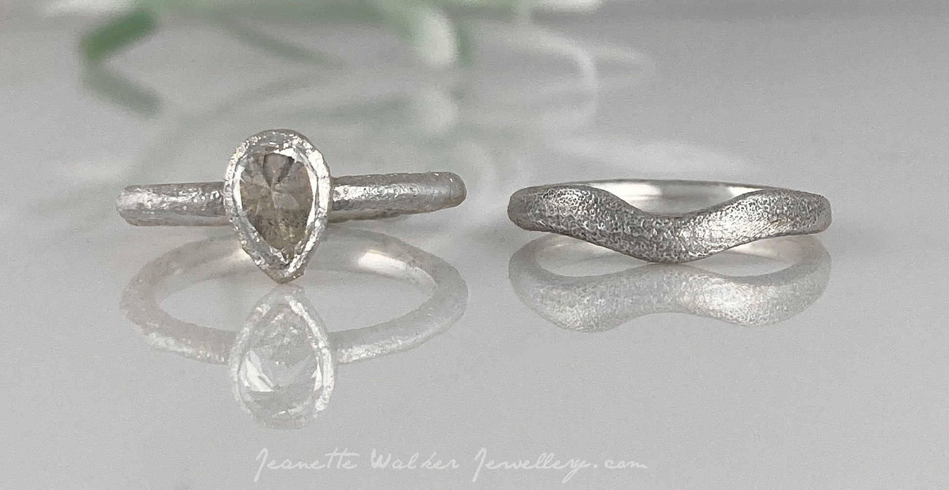 Thalia Ancient Sands Engagement Ring Recycled Diamonds Recycled Gold Eco Jewellery