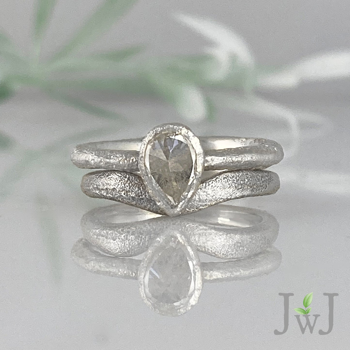 Thalia Ancient Sands Engagement Ring Recycled Diamonds Recycled Gold Eco Jewellery