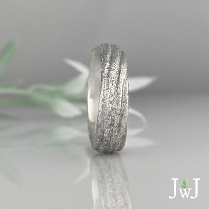 Treasure Coast Ancient Sands Wedding Band recycled Gold Eco Jewellery