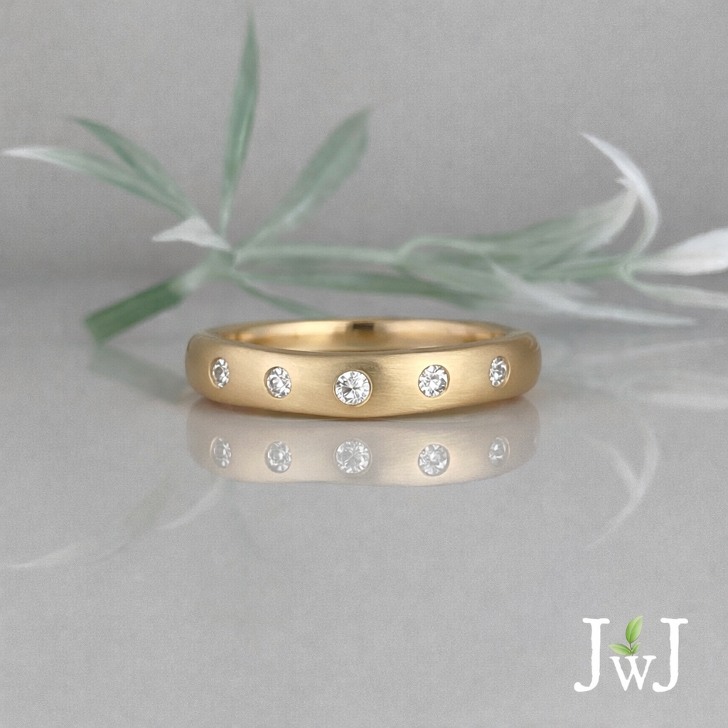 Wave Wedding Band