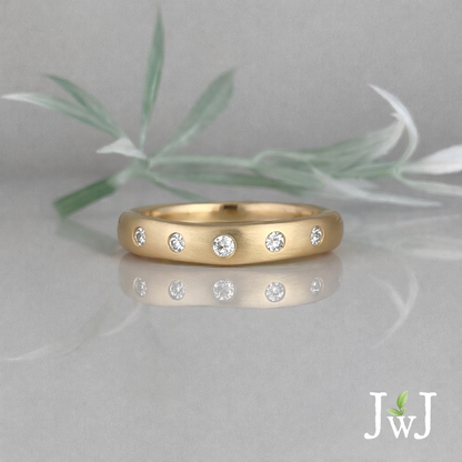 Wave Wedding Band