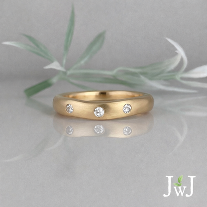 Wave Wedding Band