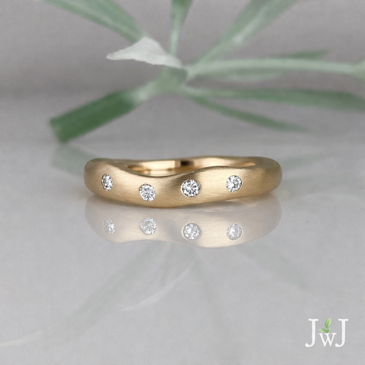 Wave Wedding Band