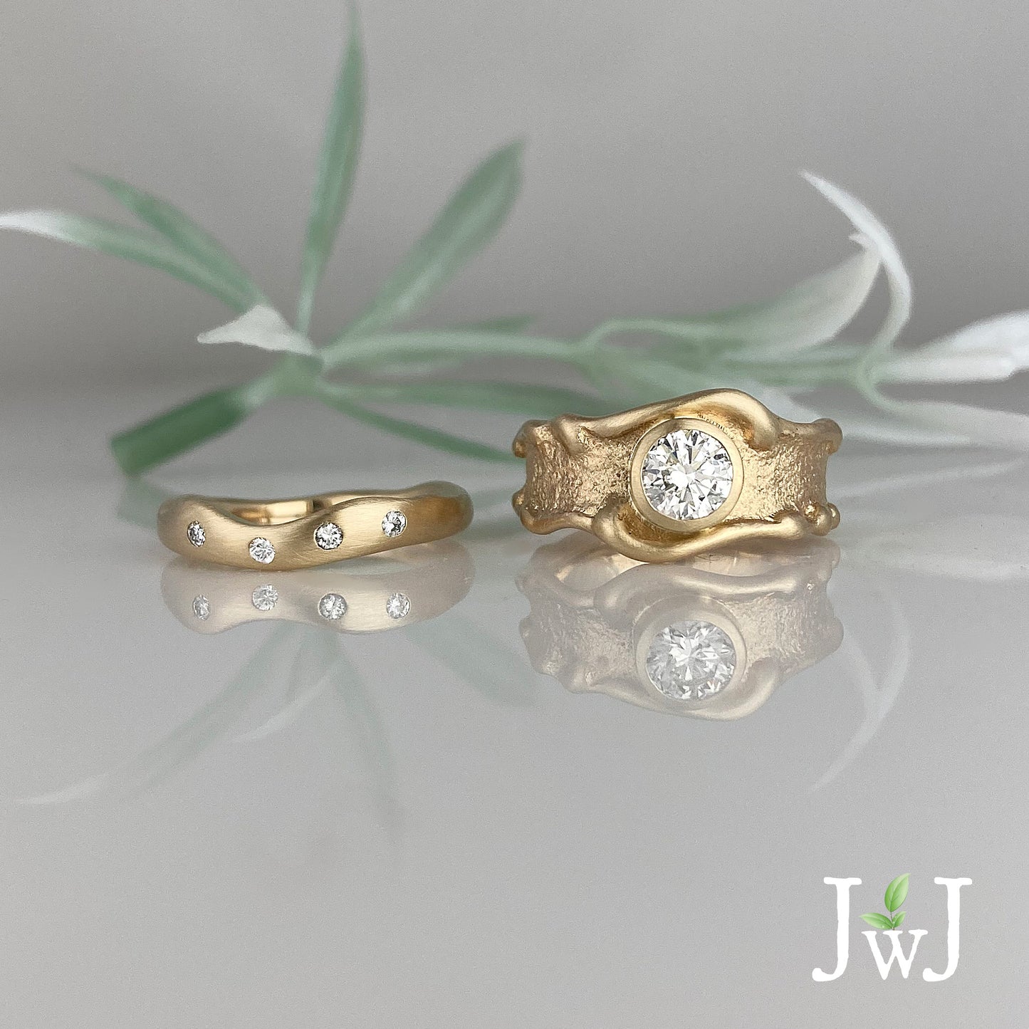 Wave Wedding Band