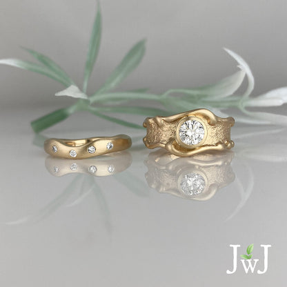 Wave Wedding Band
