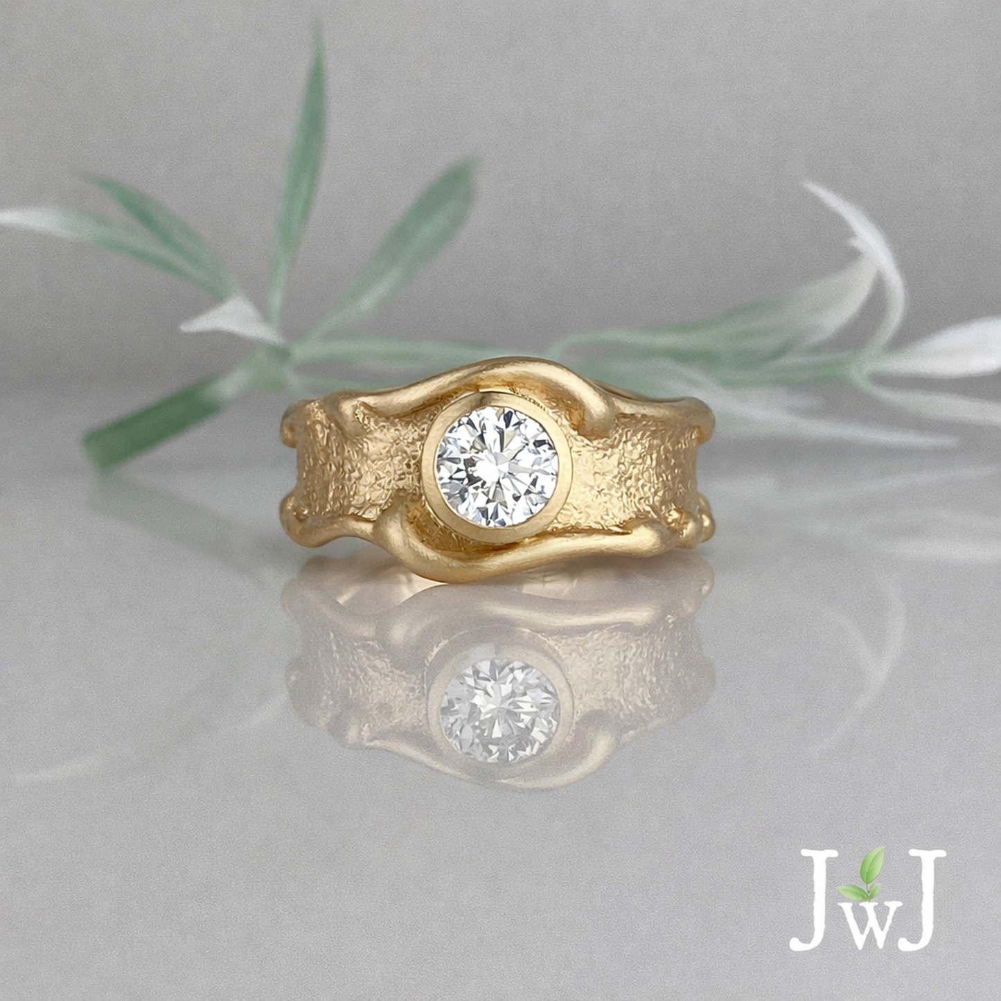 Sand Wave Engagement Ring