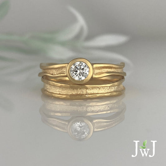 Zena Wedding Ring Set (narrow)