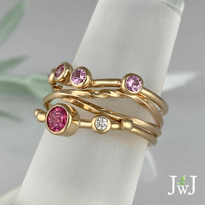 Juicy Gemstone Stacking Rings 2