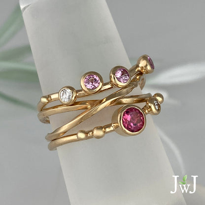 Juicy Gemstone Stacking Rings 2
