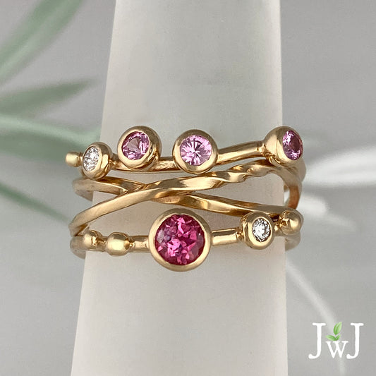 Juicy Gemstone Stacking Rings 2
