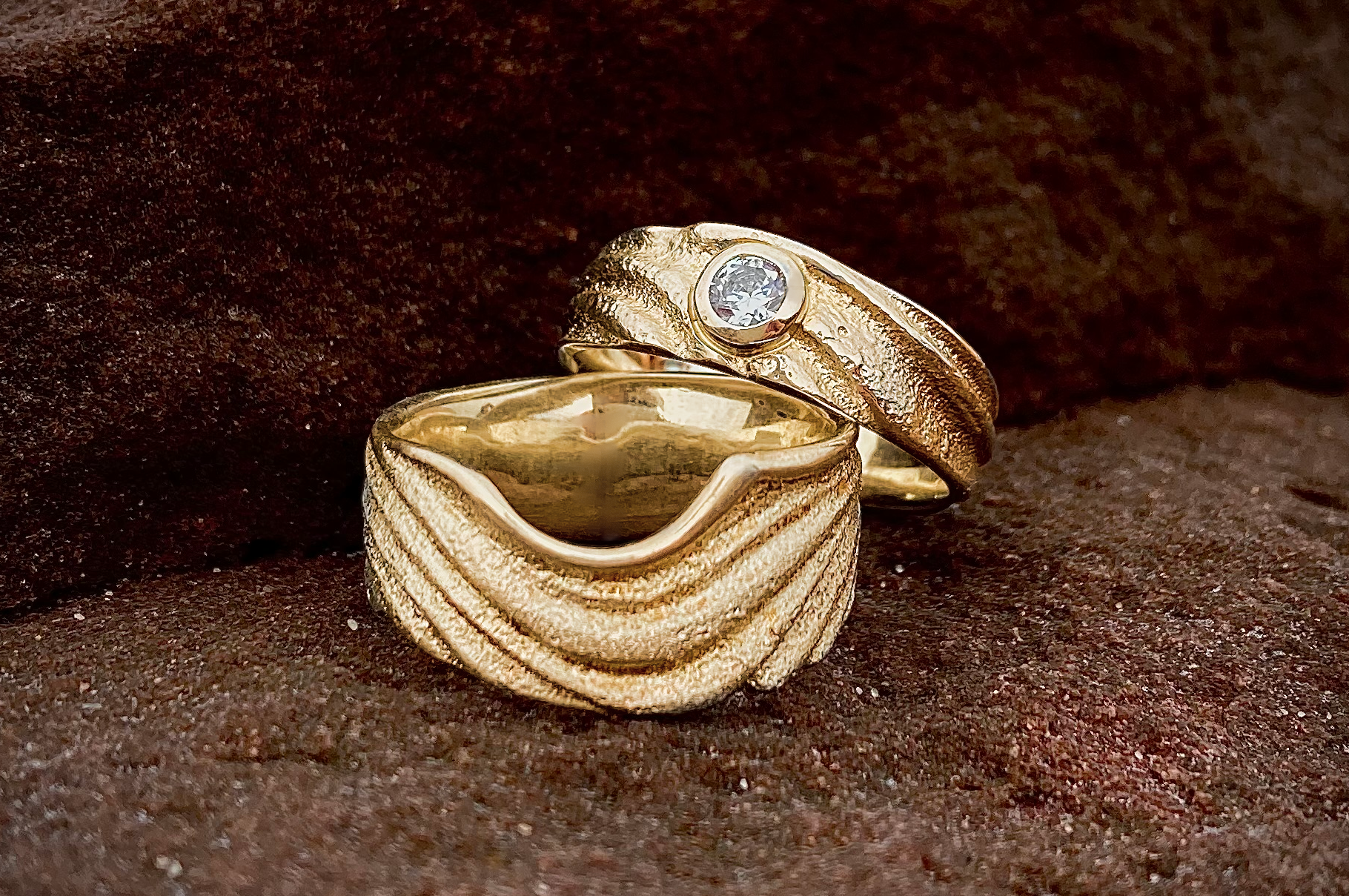 sandrippleweddingrings