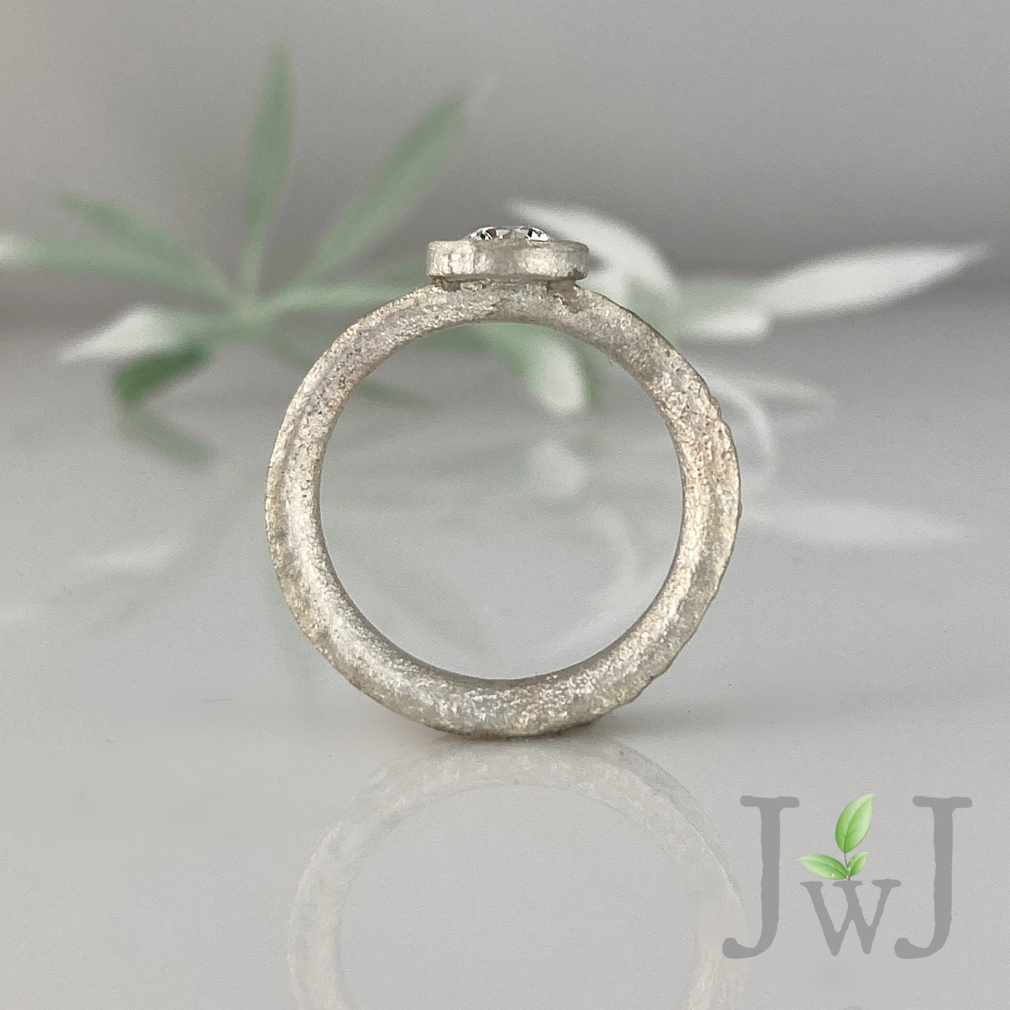 Annan Ancient Sands Engagement Ring Recycled Diamonds Recycled Gold Eco Jewellery