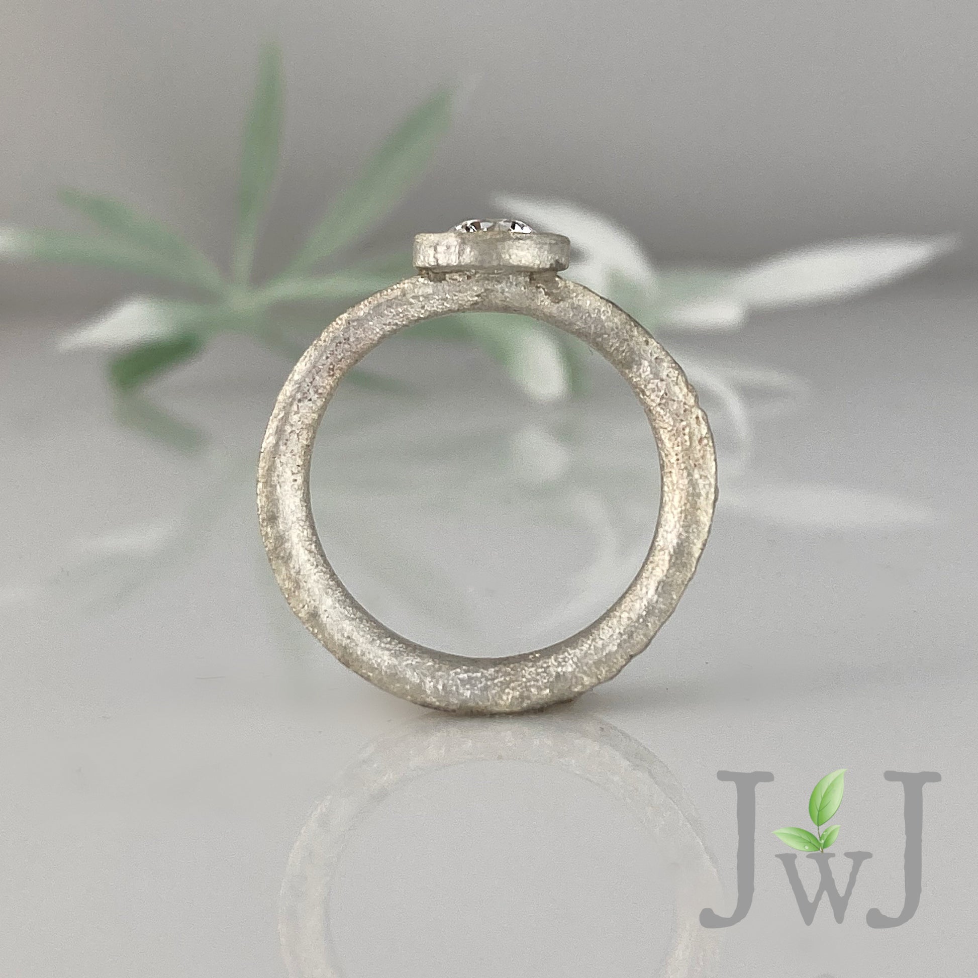 Annan Ancient Sands Engagement Ring Recycled Diamonds Recycled Gold Eco Jewellery