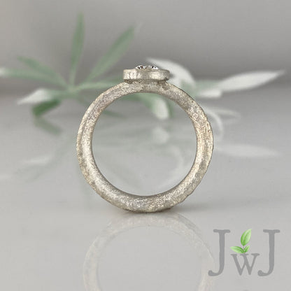 Annan Ancient Sands Engagement Ring Recycled Diamonds Recycled Gold Eco Jewellery