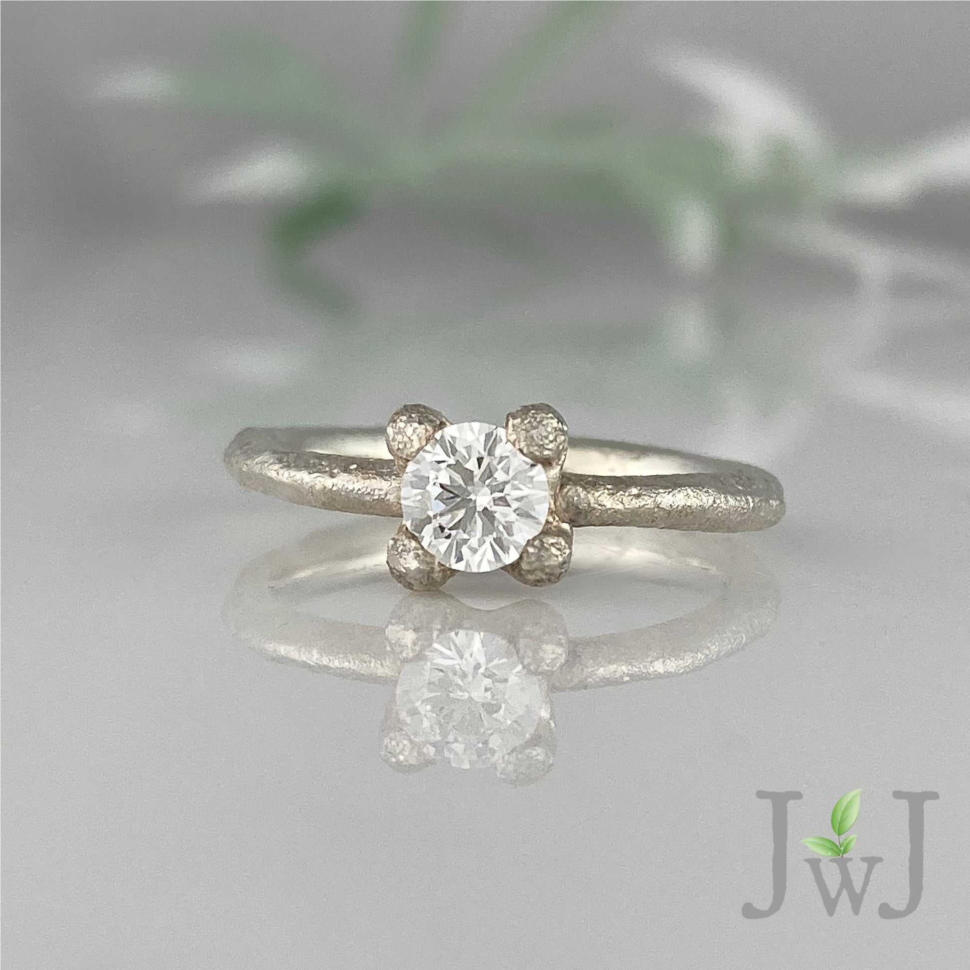 Ephyra Ancient Sands Wedding Bands Recycled Gold Recycled Diamonds Sandcast Bridal Jewellery