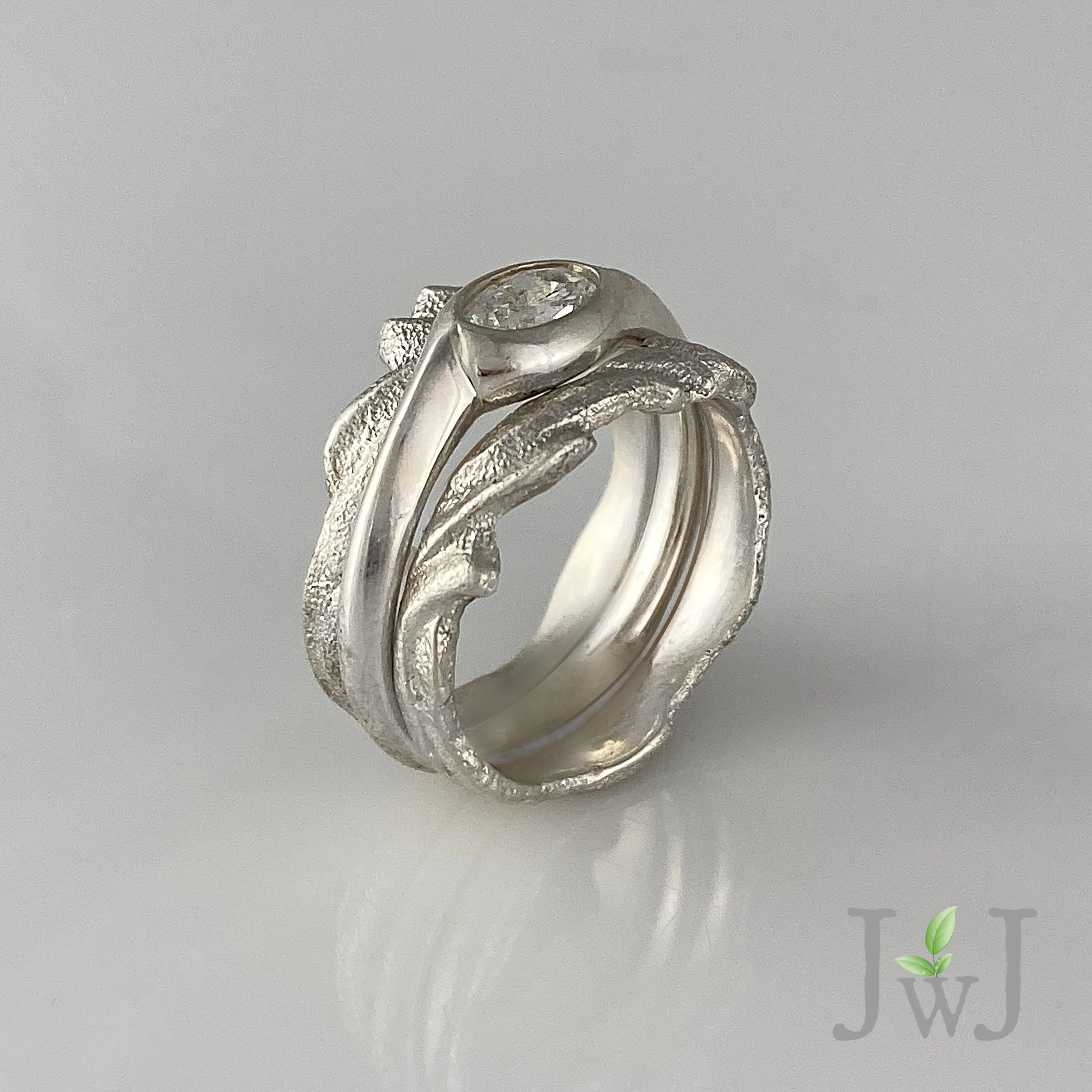 Galene Ancient Sands Engagement Wedding Bands Recycled Diamonds Recycled Gold