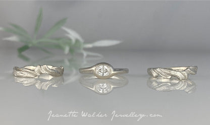 Galene Ancient Sands Wedding Ring Recycled Diamonds Recycled Gold