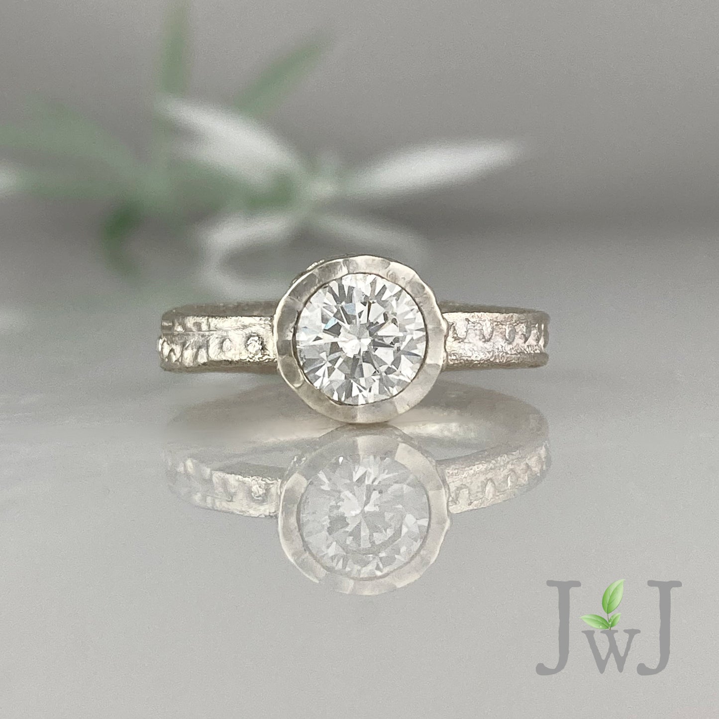 Keri Ancient Sands Engagement Ring Recycled Gold Recycled Diamonds Eco Jewellery