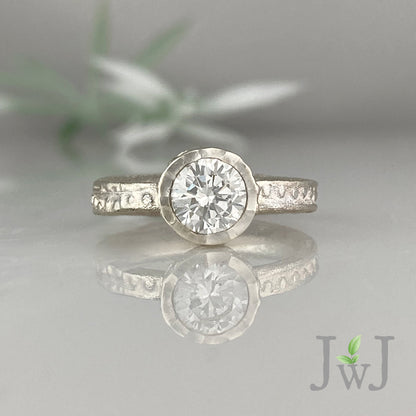 Keri Ancient Sands Engagement Ring Recycled Gold Recycled Diamonds Eco Jewellery