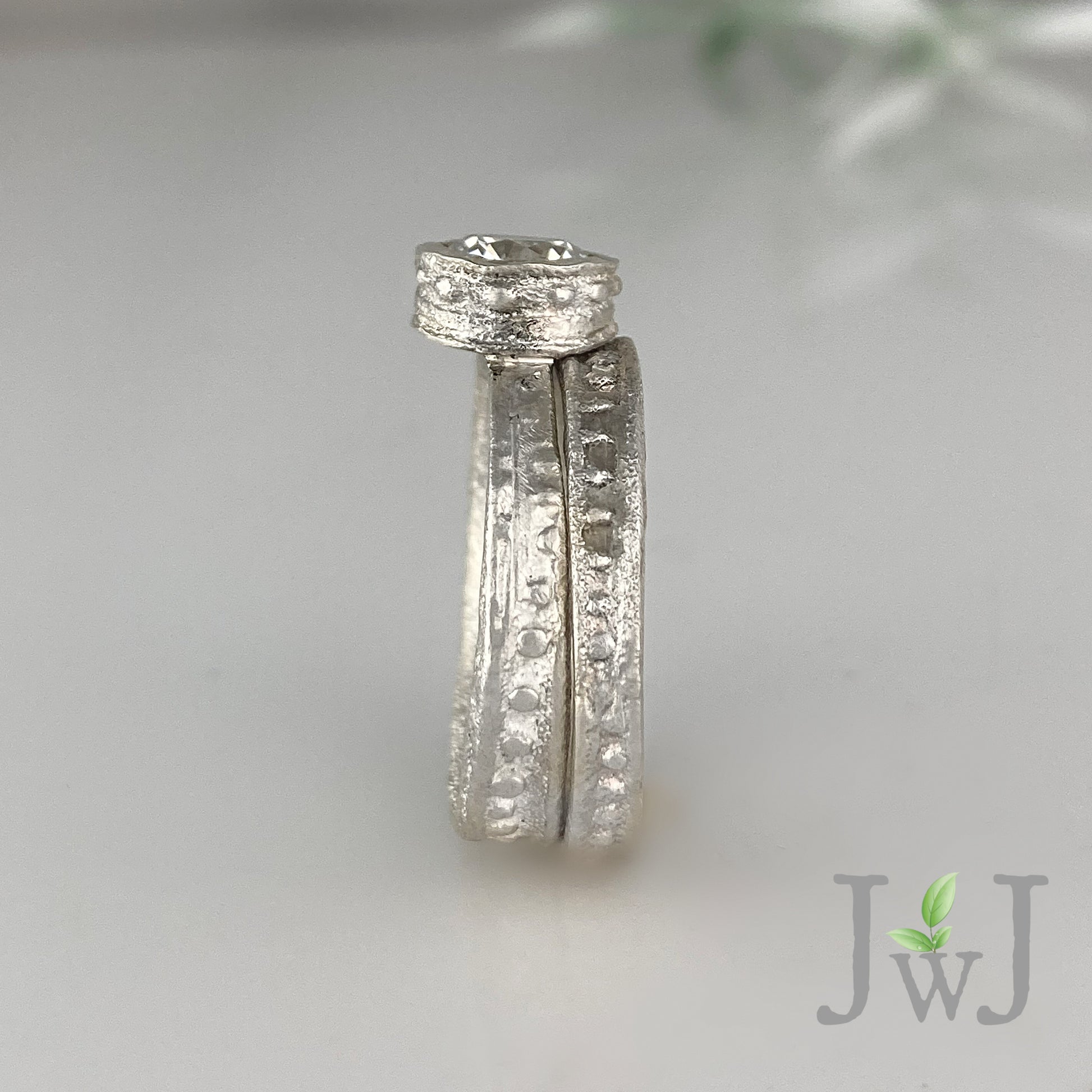 Keri Ancient Sands Engagement Ring Recycled Gold Recycled Diamonds Eco Jewellery