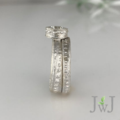 Keri Ancient Sands Engagement Ring Recycled Gold Recycled Diamonds Eco Jewellery