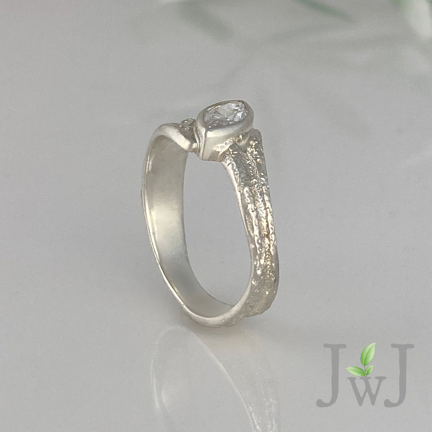 Melite Ancient Sands Engagement Ring Recycled Diamonds Recycled Gold Eco Jewellery