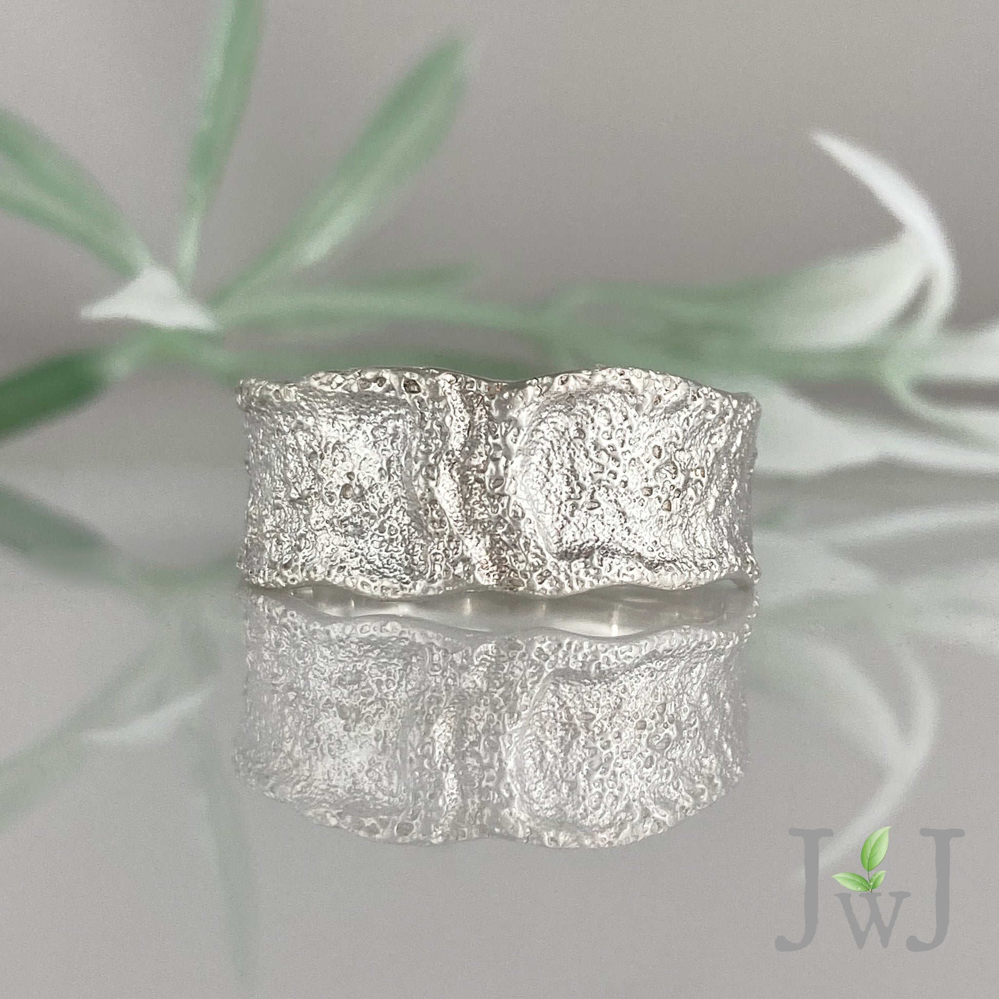 Pathway Ancient Sands Mens Wedding Ring Recycled Gold Sandcast Jewellery