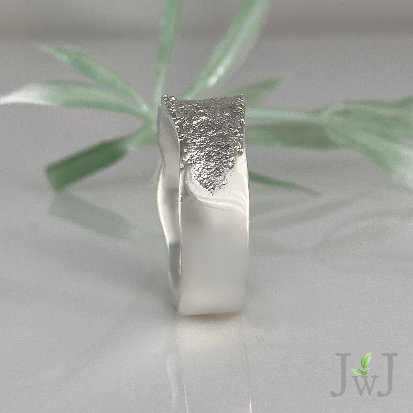 Pathway Ancient Sands Mens Wedding Ring Recycled Gold Sandcast Jewellery