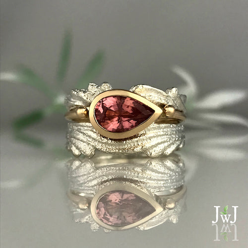 Pink Tourmaline Stacking Ring