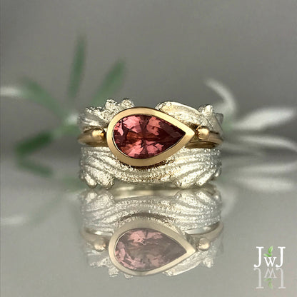 Pink Tourmaline Stacking Ring