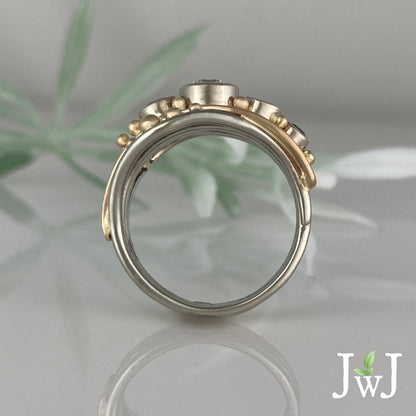 Bubbles & Wake Ring (Four Stones)