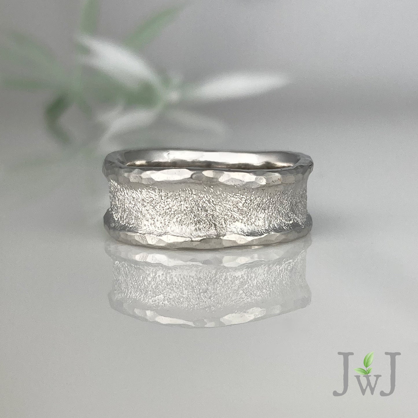 Zena Ancient Sands Wedding Ring Recycled Gold Sandcast Jewellery