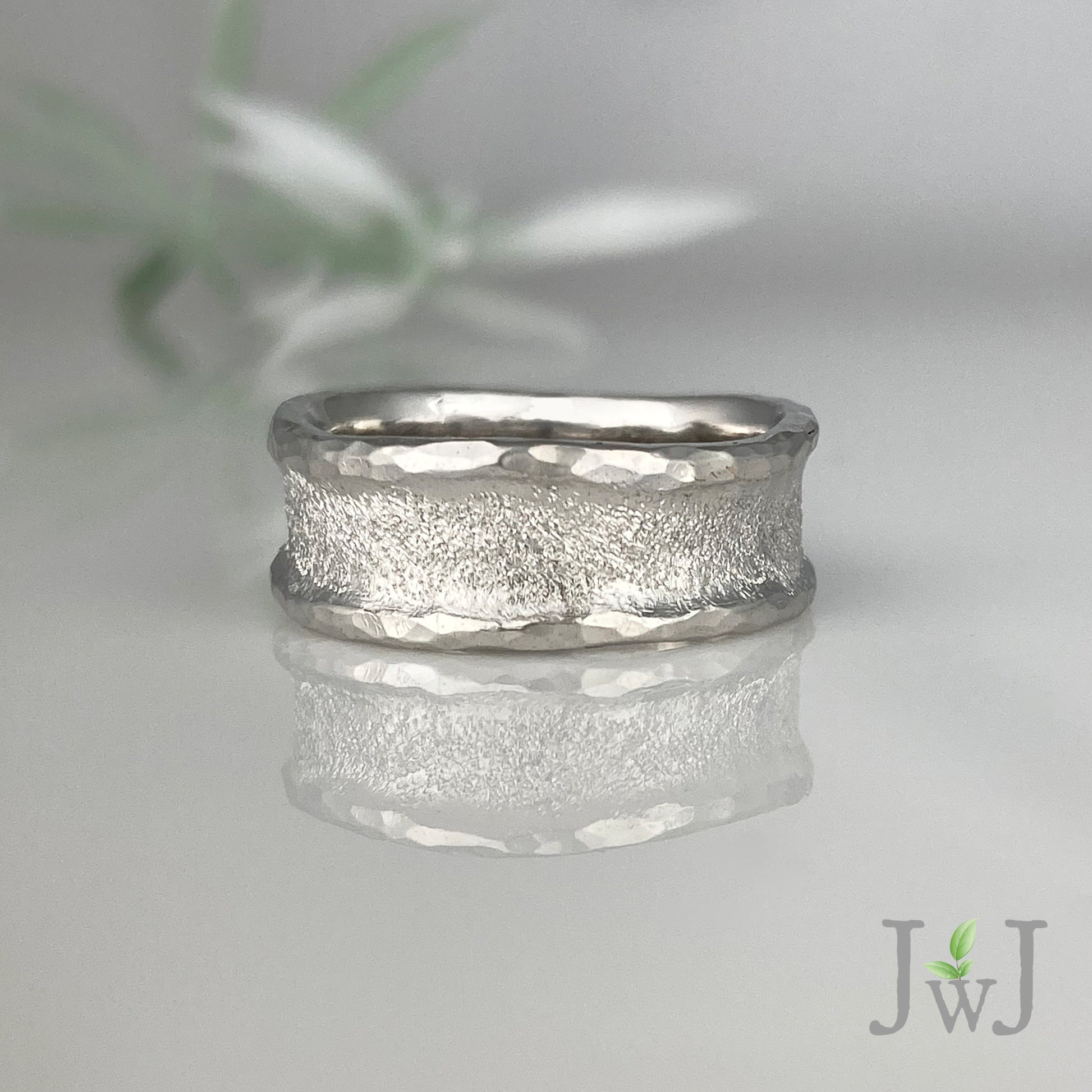 Zena Ancient Sands Wedding Ring Recycled Gold Sandcast Jewellery